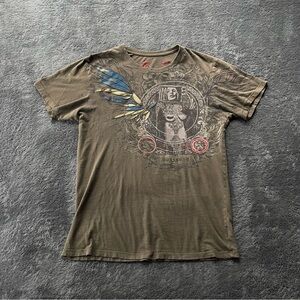 Vintage Y2K Grunge Affliction Style Tee